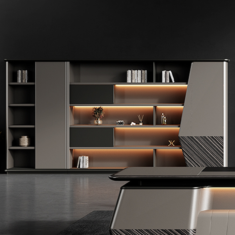 Модел DBT006 Луксозен панел-стил Мениджър Единично изпълнително бюро, Председател\\Голямо офис бюро с комплект столове, бюро Boss