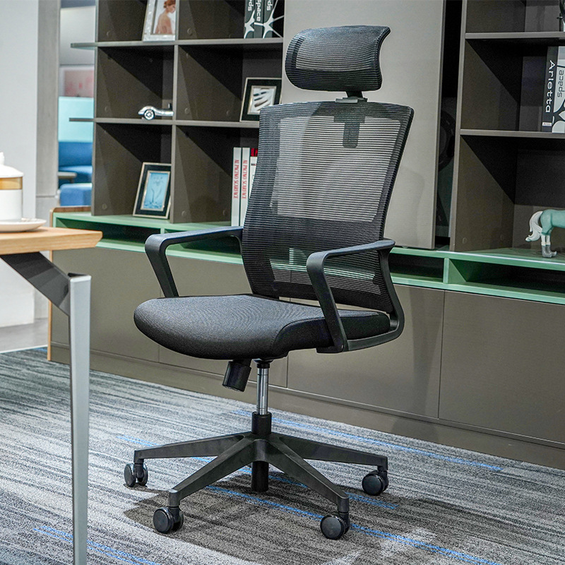 Модел BGY001 Ергономичен мрежест стол на едро - Дишащ извит гръб с височина-Регулируеми ръце за учене, офис и дълги седнали сесии